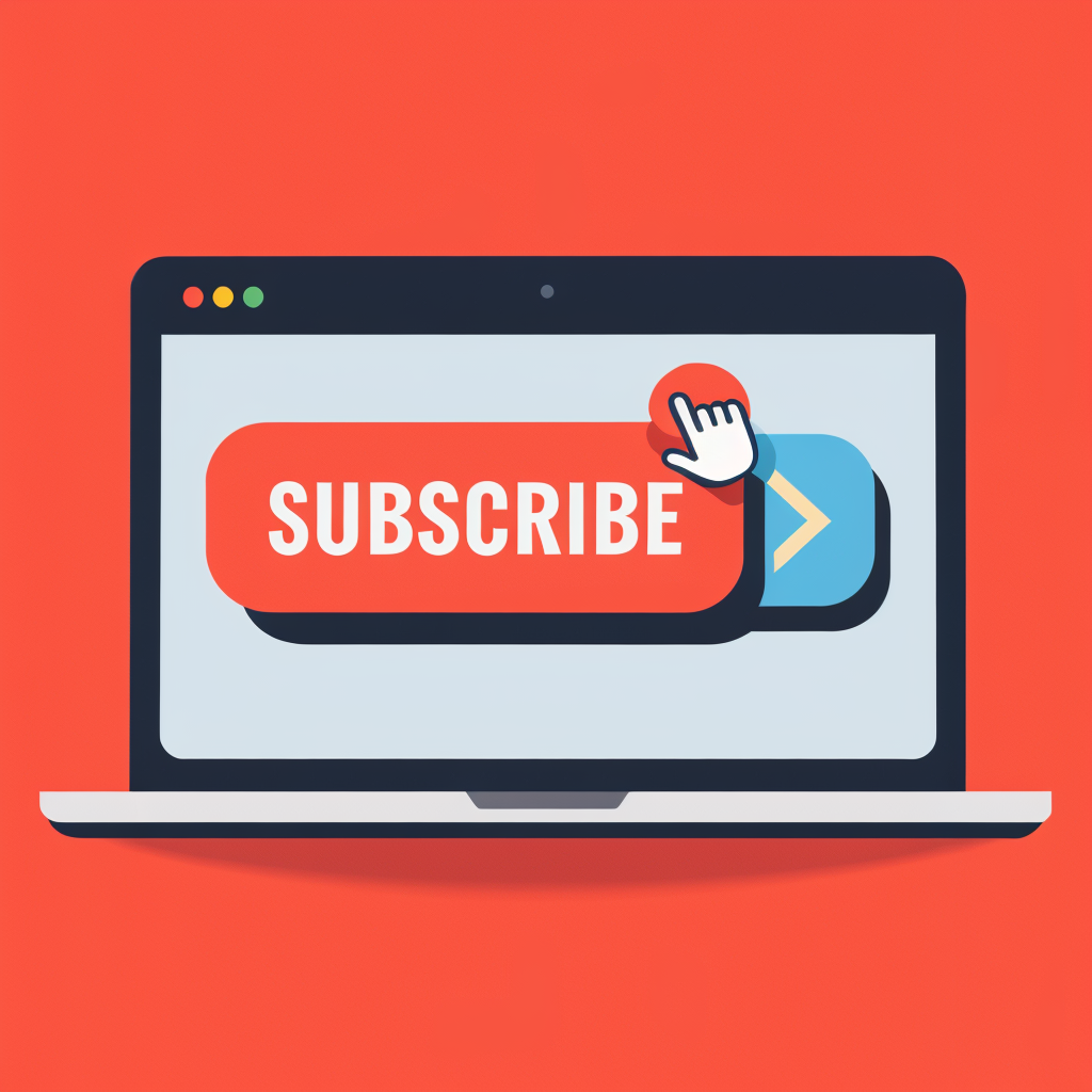 Youtube subscribe and like button