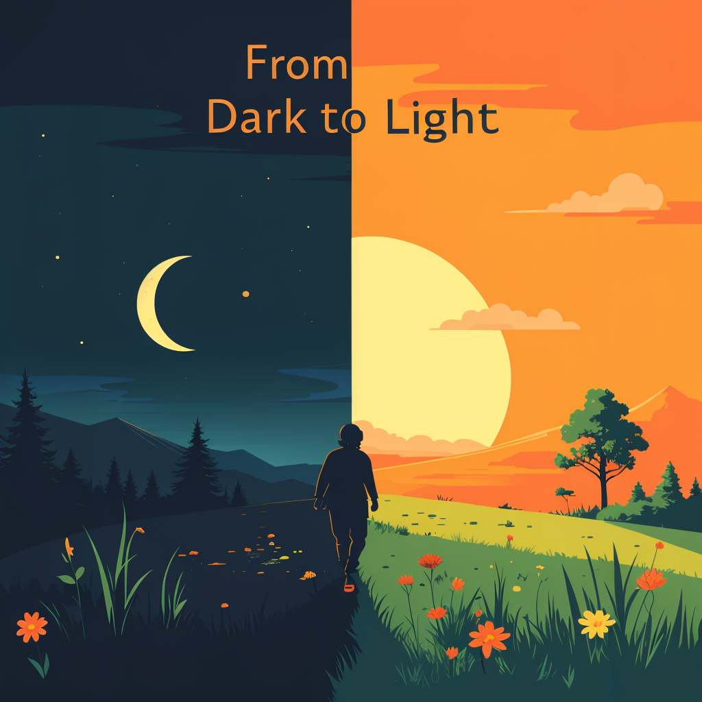 from dark to light book cover