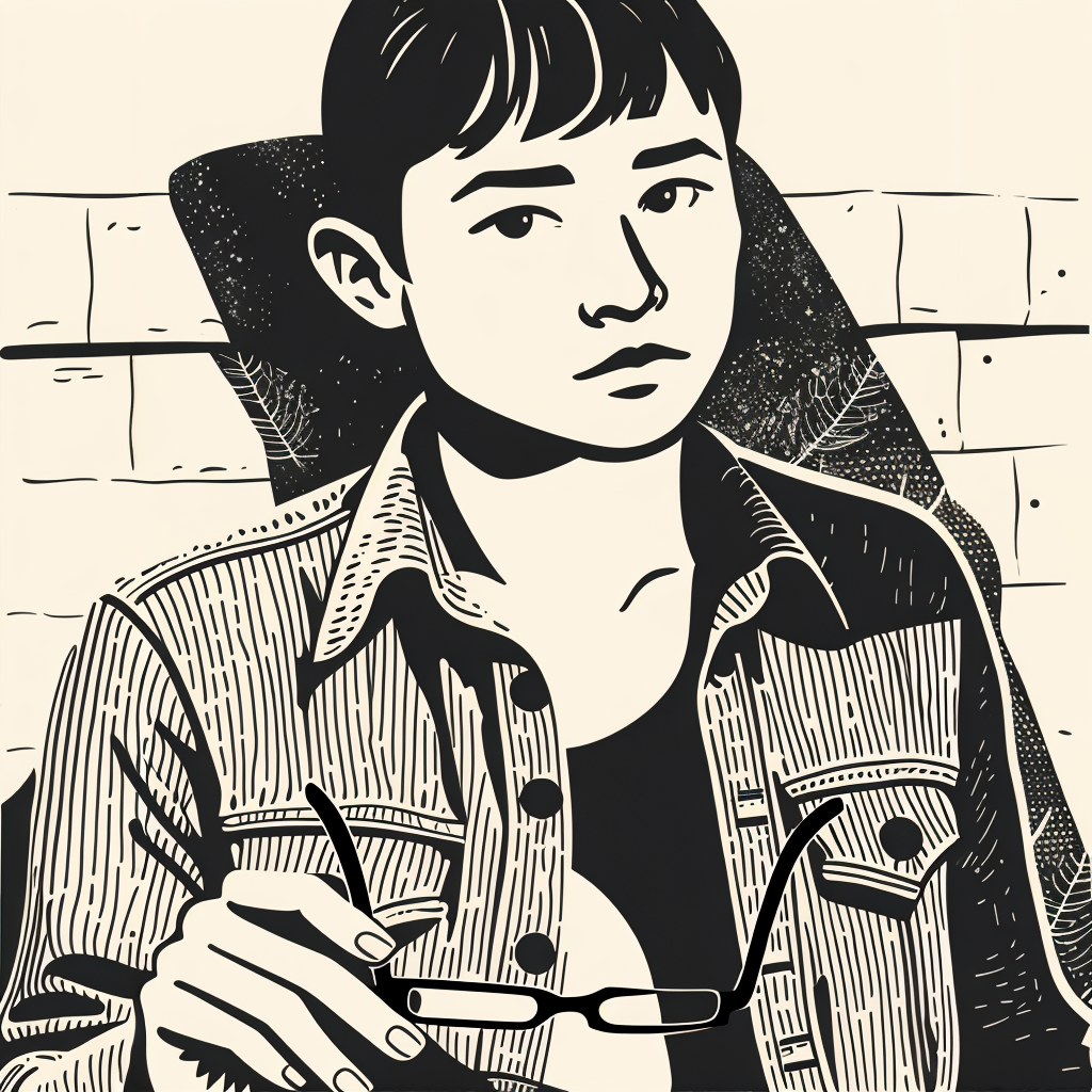 Convert this image image into beautiful realistic blockprint