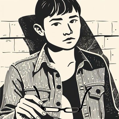 Convert this image image into beautiful realistic blockprint