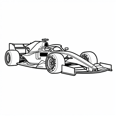 A modern formula one car