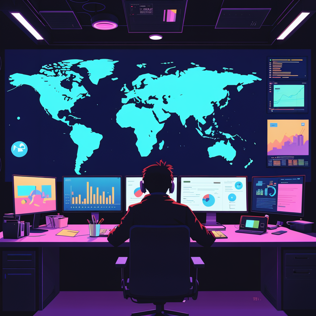 A data analytics analyzing data