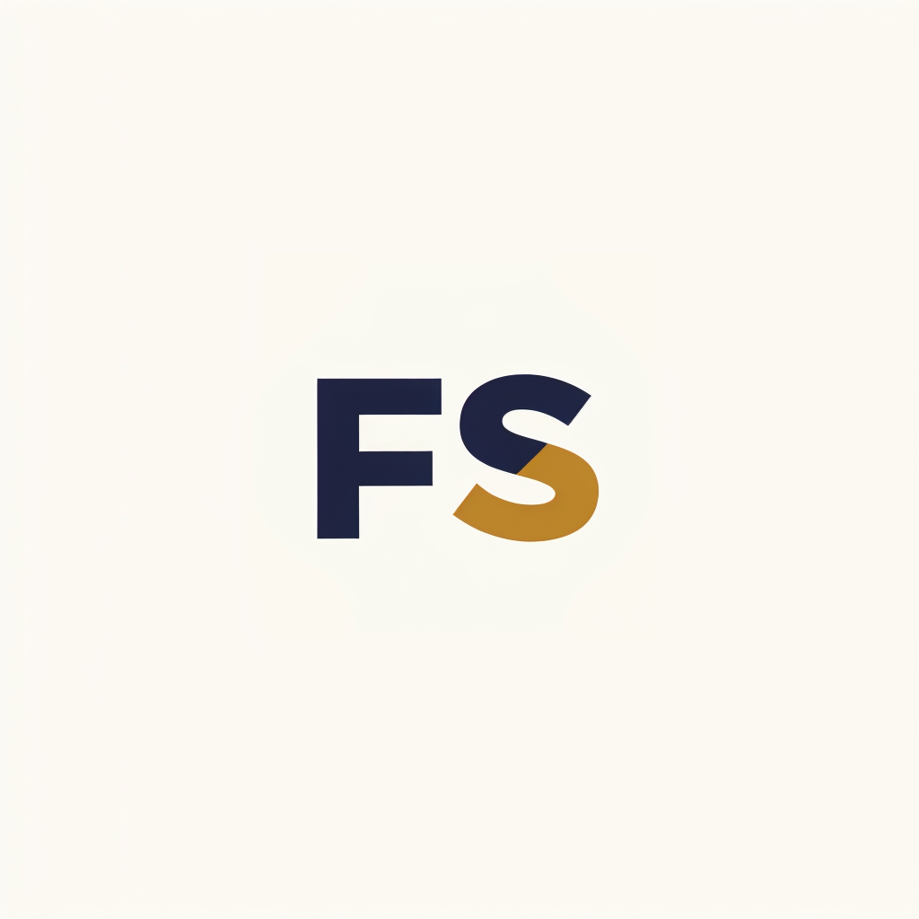 Design a minimal monogram logo for the brand using its initials (for example, 'FS' for FinSuccess). The logo should be clean, elegant, and modern, utilizing a minimalist approach. Use a balanced composition with smooth, integrated letterforms that convey professionalism and trust. The color palette should incorporate navy blue (#001F3F), gold (#FFD700), and white (#FFFFFF) to evoke a sense of stability and success. Avoid excessive details—focus on simplicity and strong visual impact.