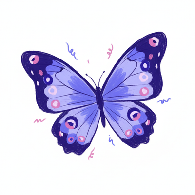 a blue morpho butterfly