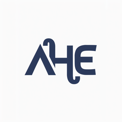 A logo made up of three letters AHE.
