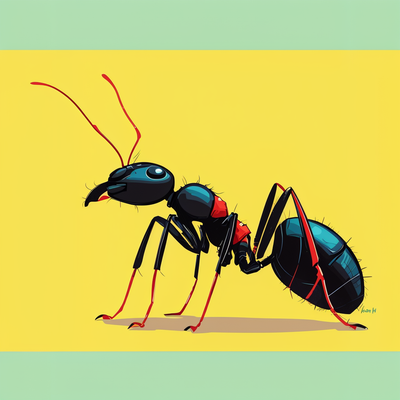 Simple ant sideview