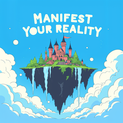 Manifest your reality as a ebook cover
