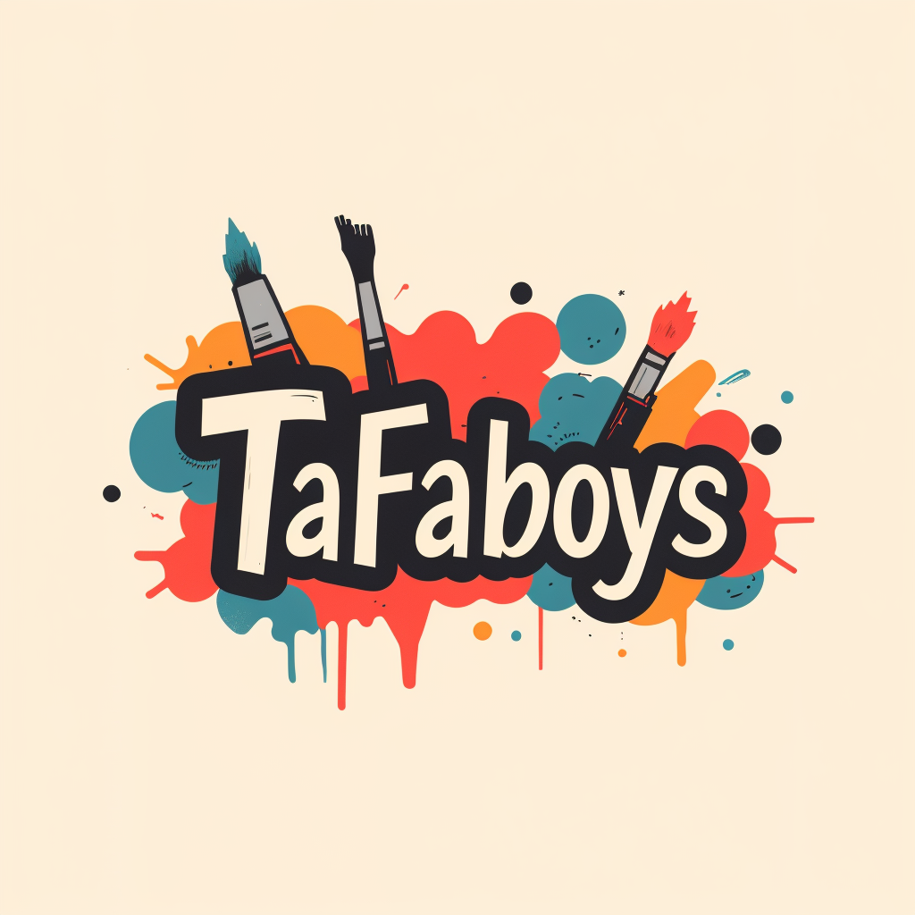 logo for art shop with name TaFaboys