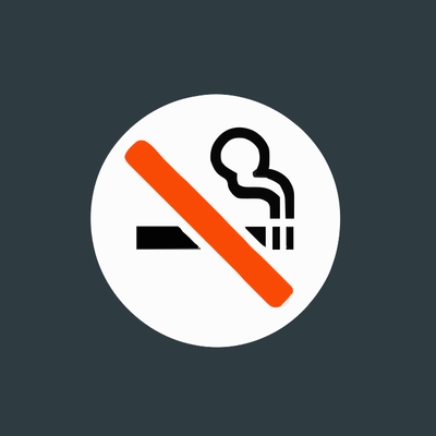 No Smoking sign.