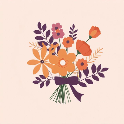 A bouquet of flowers.